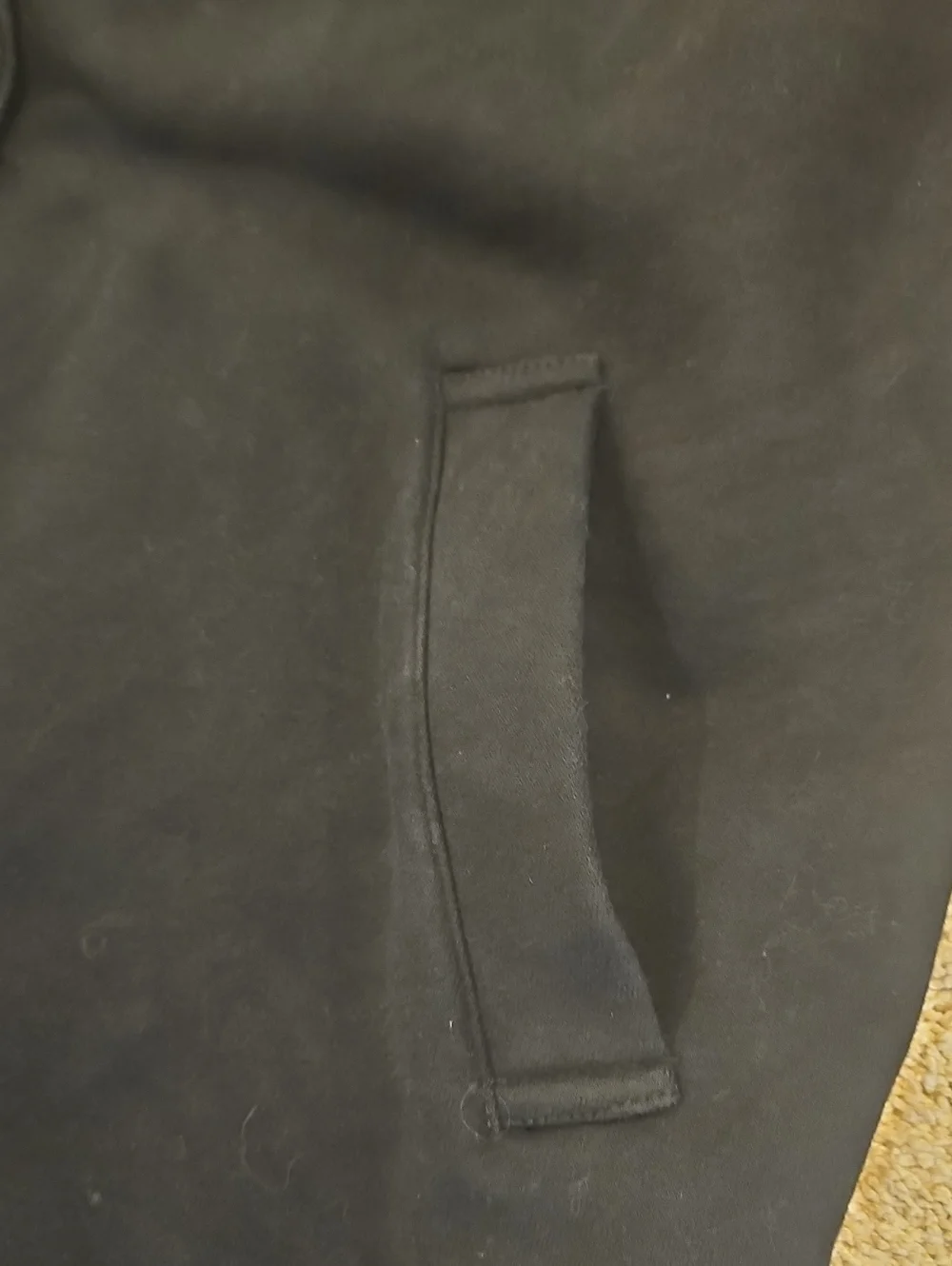 ALO Lined Yoga Black Single-Button Trench Coat Sz L